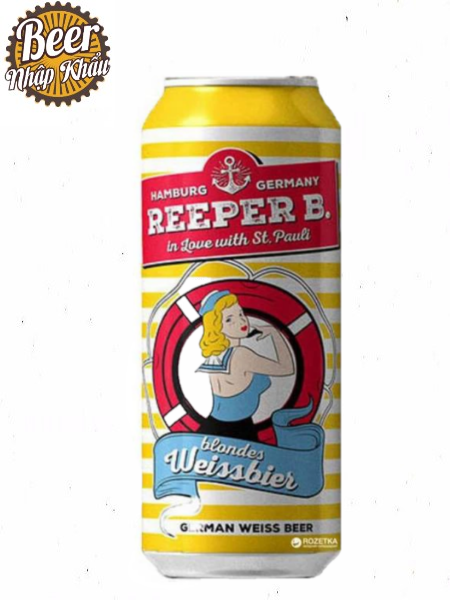 Bia Reeper B Weissbier 5.4% – Thùng 24 lon 500ml