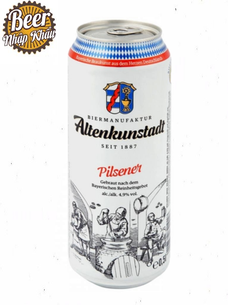 Bia Altenkunstadt Pilsener 4,9 % Thùng 24 lon 500ml