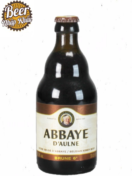 Bia Abbaye d’Aulne Brune 6% Bỉ chai 330ml