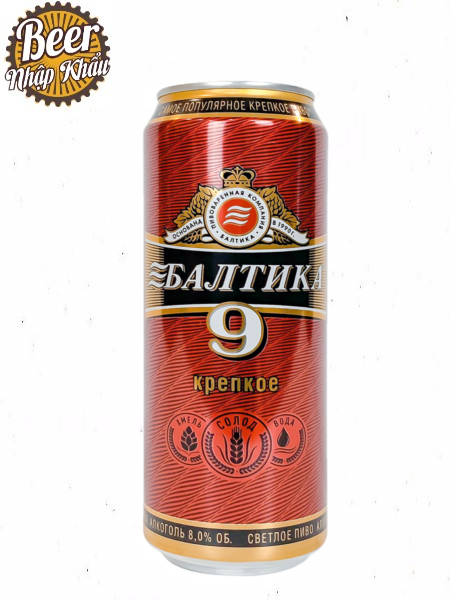 Bia Baltika số 9 – 8% Nga – thùng 24 lon 450ml