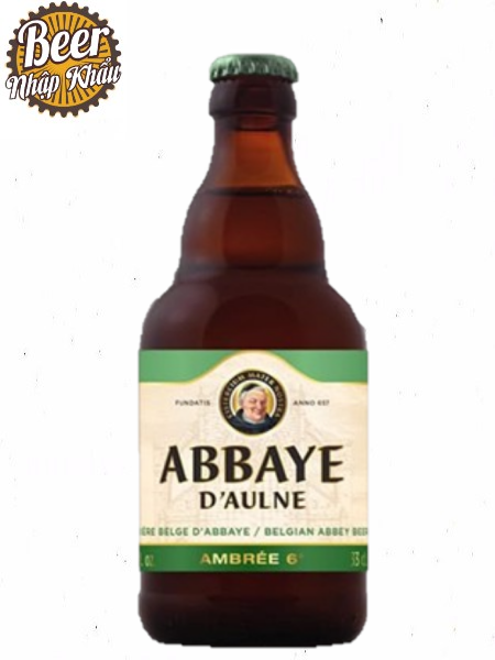 Bia Abbaye d’Aulne Ambree 6% Bỉ chai 330ml