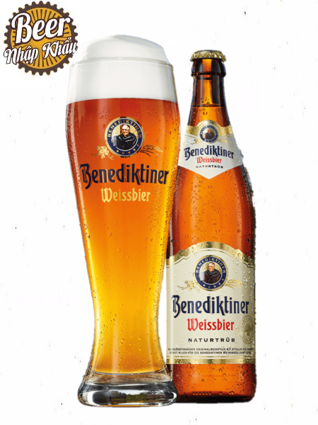 Bia Benediktiner Weissbier 5,4% Đức – thùng 12 chai 500ml