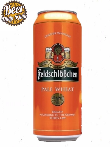 Bia Feldschlobchen Pale Wheat 4.9% – Thùng 24 Lon 500ml