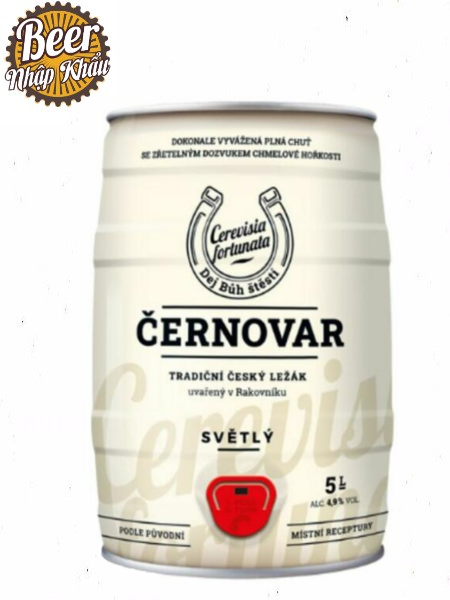 Bia Cernovar Premium Pale Lager 4.9% Tiệp – Bom 5lít