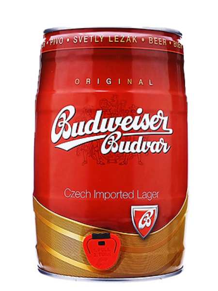 Bia Budweiser Budvar  Bom 5 lít