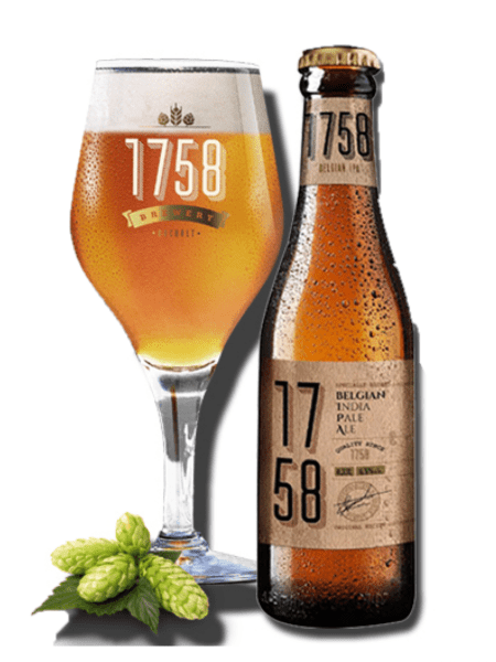 Bia 1758 IPA 6.5% Bỉ – thùng 12 chai 330ml