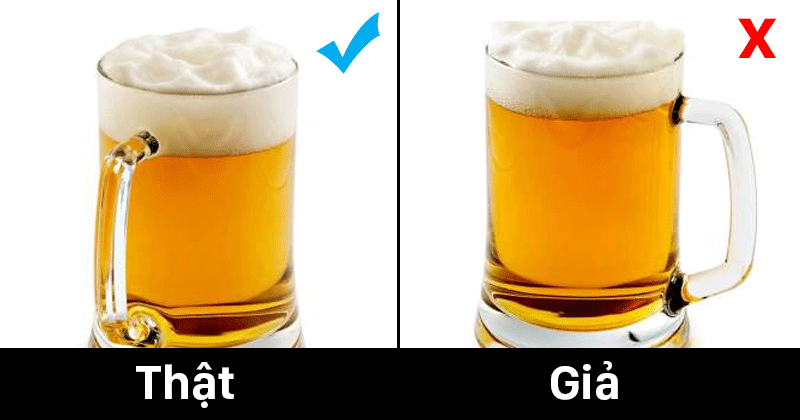Cách phân biệt bia thật giả