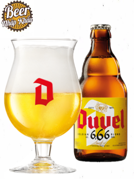 Bia Duvel 666 6.6% Bỉ – Thùng 12 chai 330ml